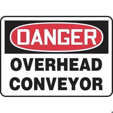 Accuform OSHA DANGER SAFETY SIGN OVERHEAD MEQM035XV MEQM035XV